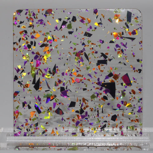 Wicked Flakes - 1/8" Clear Cast Acrylic Sheet